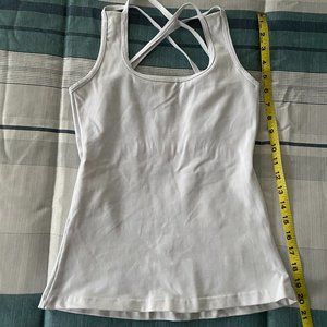 BodyFit Active Wear White strappy top